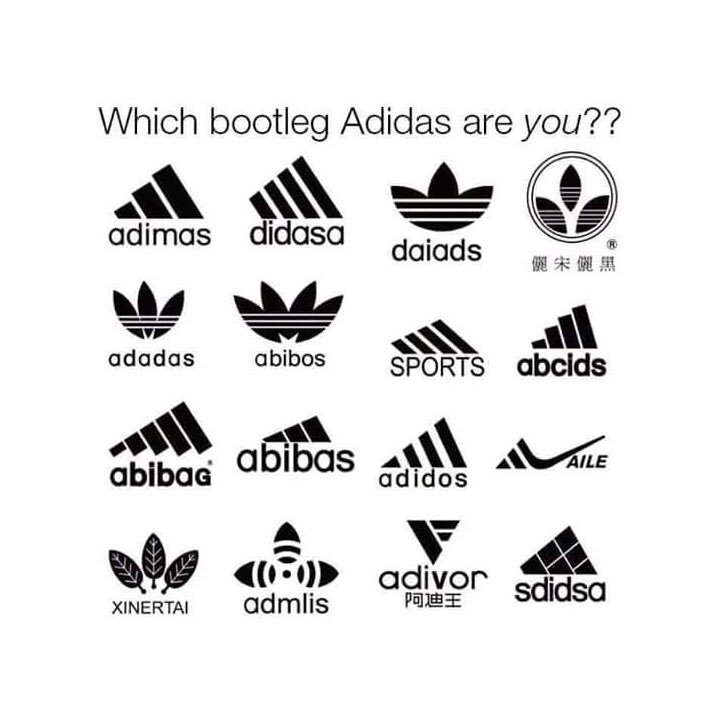 Uživatel Smithographic℠ na Twitteru: bootleg Adidas are you?” #adidasoriginals #adidas #logos / Twitter