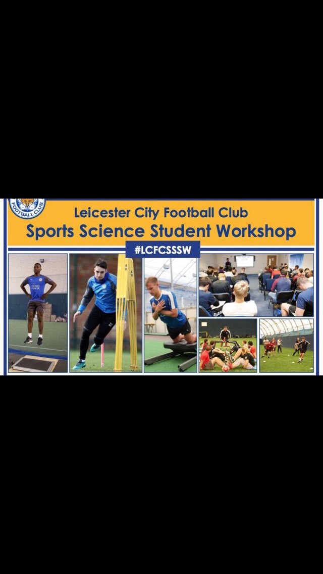 RazzWm's tweet photo. Great day at LCFC for the sports science workshop.Amazing to see how much work is put behind the scenes to maximise performance and maintain player availability. Got a lot to take on board from today and was a great motivator to keep on working hard! #LCFCSSSW #LCFC https://t.co/3VR5nA8BtP