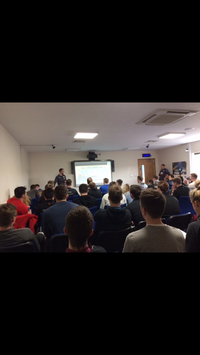 RazzWm's tweet photo. Great day at LCFC for the sports science workshop.Amazing to see how much work is put behind the scenes to maximise performance and maintain player availability. Got a lot to take on board from today and was a great motivator to keep on working hard! #LCFCSSSW #LCFC https://t.co/3VR5nA8BtP