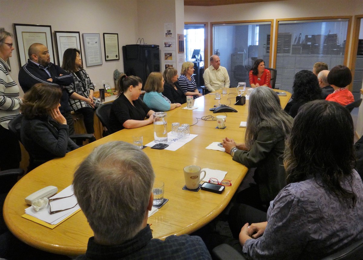 ASTTBC's tweet photo. @T_McCurry addressed ASTTBC staff today with this message as the new CEO, "I will lead by listening." #bctechs #bcwit Read more here: https://t.co/HNQM9W666L https://t.co/wcqbsaALmF
