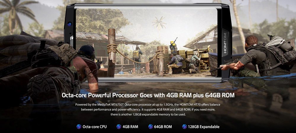 celularactual's tweet image. Lanzan el #HOMTOM #HT70 un #Android con un procesador de 8 núcleos, 4GB en RAM, 64GB en ROM y con una súper batería de 10,000 mAh en un diseño delgado - ¡ya está a la venta! celularactual.mx/2018/04/09/hom…