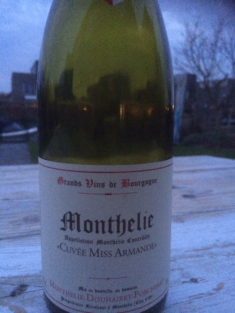 Ook geproefd vanavond een prachtige Bourgogne met een mooie prijs kwaliteits verhouding Monthelie Cuvee Miss Armande 2016 . Douhairet-Porcheret. <a href="/wijnwebshop/">Pieter van Zwol</a>