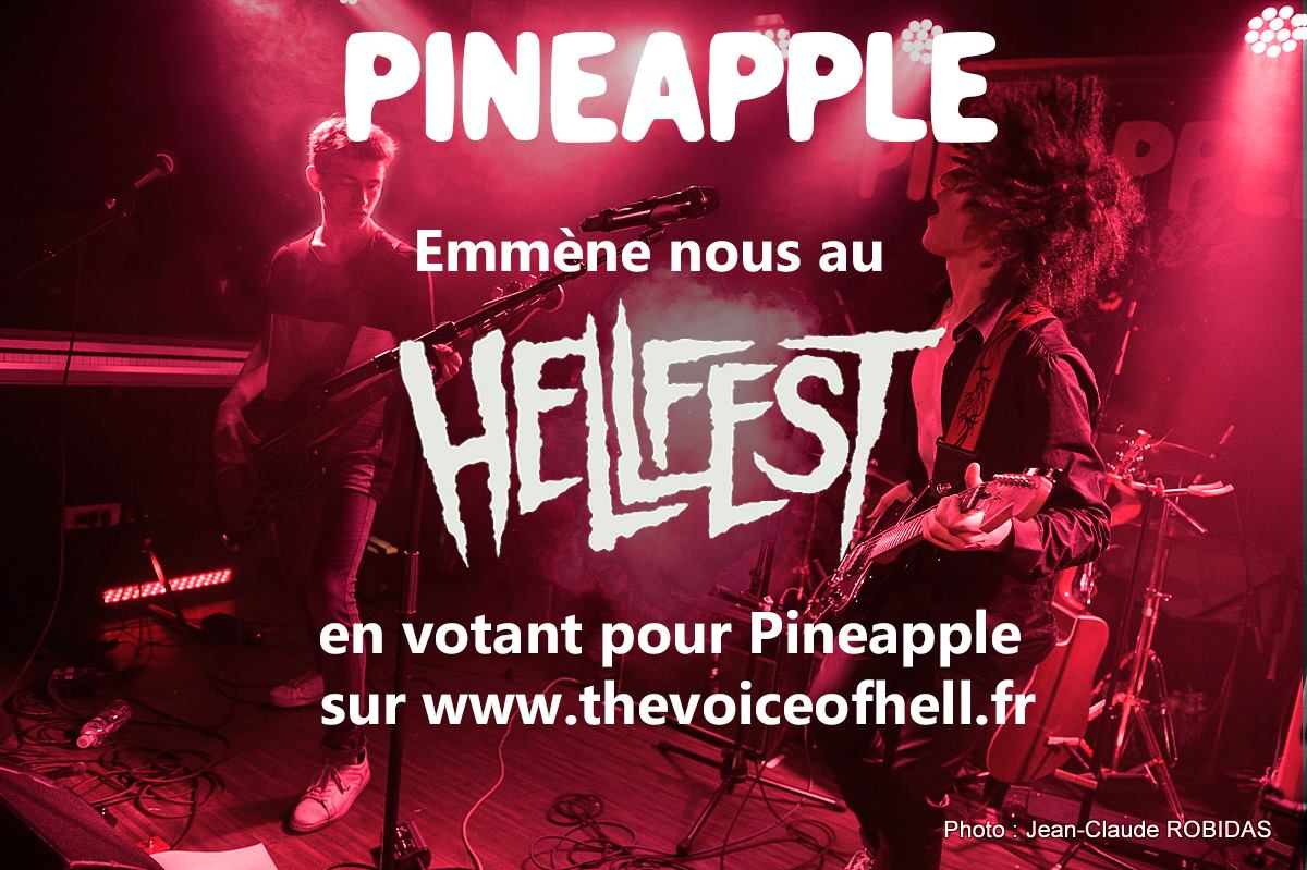 Pineaband's tweet photo. Hi!
On a réussi la première étape du concours #thevoiceofhell! Maintenant on a besoin de toi pour que tu votes ou revotes à ce lien : https://t.co/Q9VfnrNQSo :p
Peut être nous propulseras-tu sur une Mainstage du @hellfestopenair :D
#weneedyou #hellfest https://t.co/5BbxKV2BER