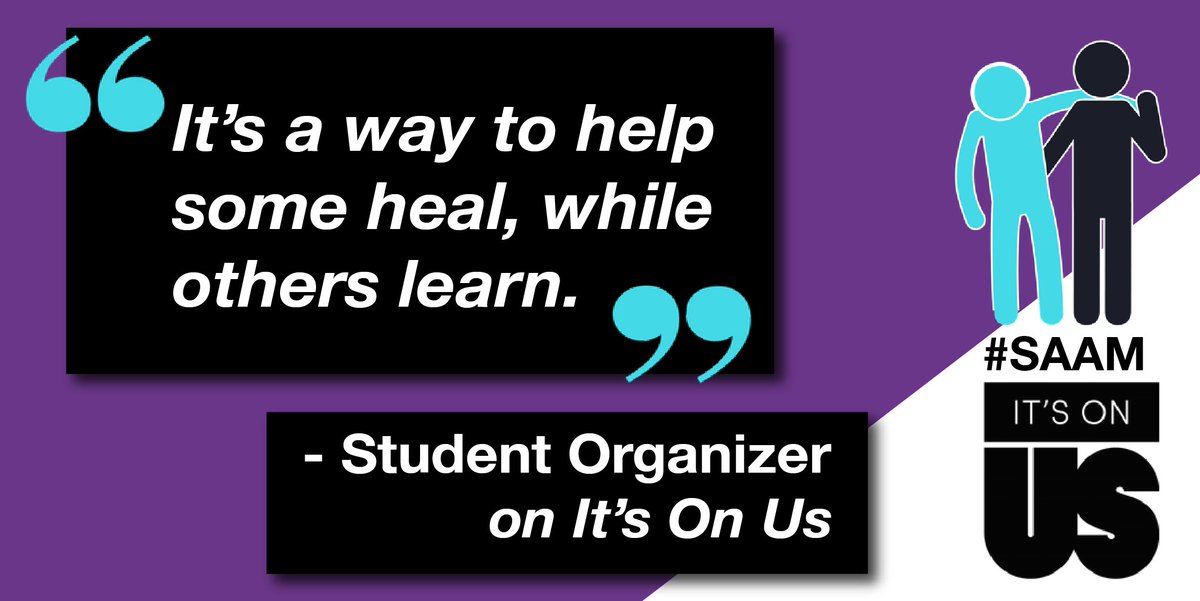 ItsOnUs's tweet image. In honor of our student leaders, our campus organizers, and everyone who helped make the #SpringWeekOfAction a success: Thank you! 

Here's a little bit of #MondayMotivation during this #SAAM:
