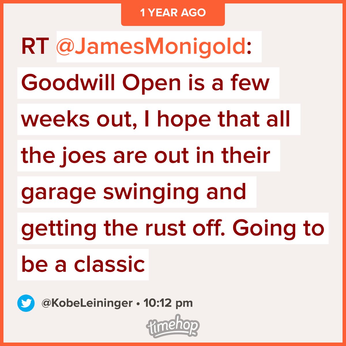 KobeLeininger's tweet photo. @GoodwillOpen https://t.co/DgFdJCO7Um