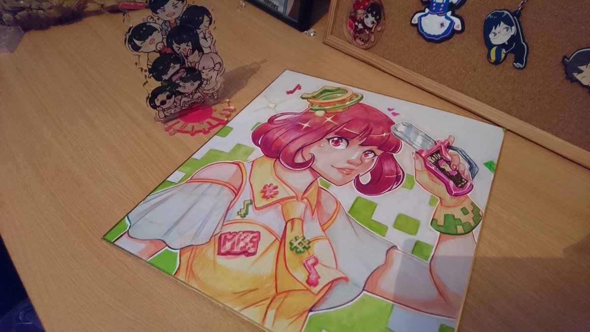 Psoushi's tweet photo. En plus de toutes ces excellentes choses à l'issue de #Jonetsu3 , c'était aussi pour moi l'occasion d'embarquer le précieux et fabuleux dessin (posté par elle quelques semaines auparavant) que m'a faites la talentueuse @Bakanoe_ . En vrai, il est encore plus beau que prévu. https://t.co/G2rIfLDssK