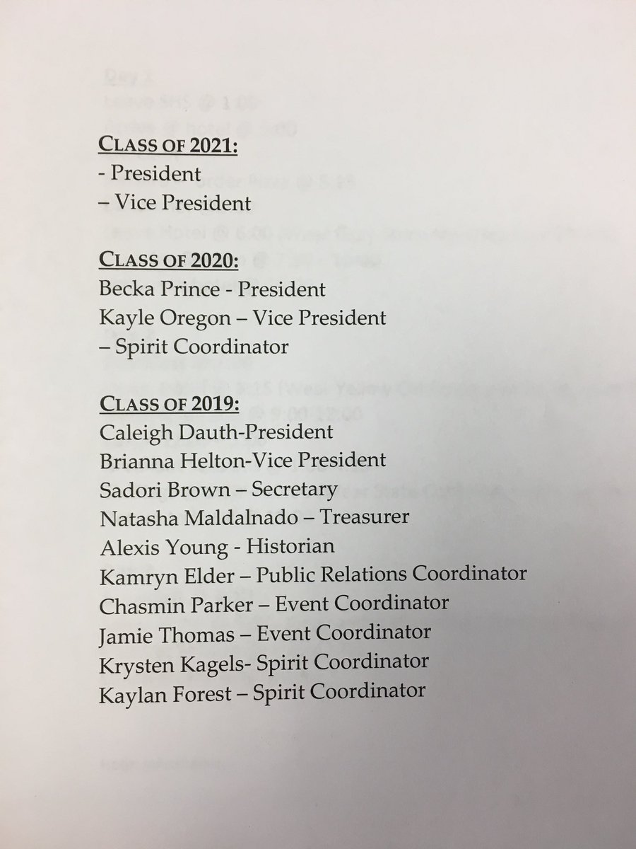 springhigh2019's tweet photo. CONGRATS to your 2018-2019 Student Council Officers ‼️‼️‼️ https://t.co/1RN5mN4SMt