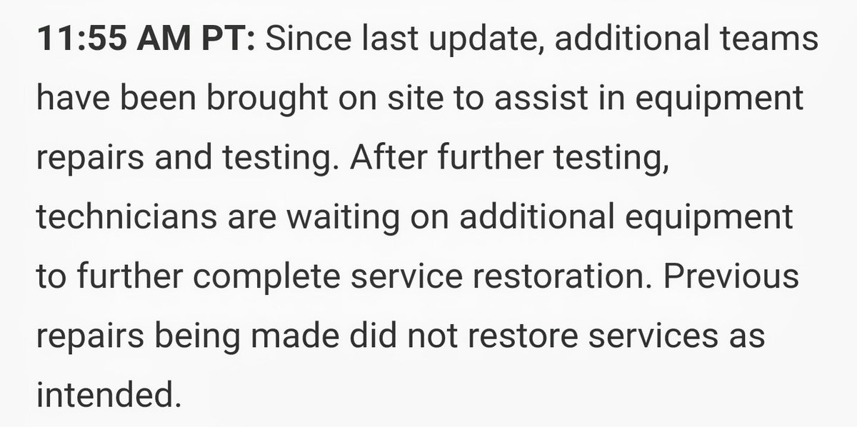 aidanrice's tweet photo. @Shawhelp 18+ hrs later and this is all that is had to be said? No kind of ETA or anything... Really truly disappointing in this day and age! Think of the hundreds of dollars in revenue buisness' have lost... Clearly there isn't enough incentive to rectify the situation https://t.co/JigUsX4oAk