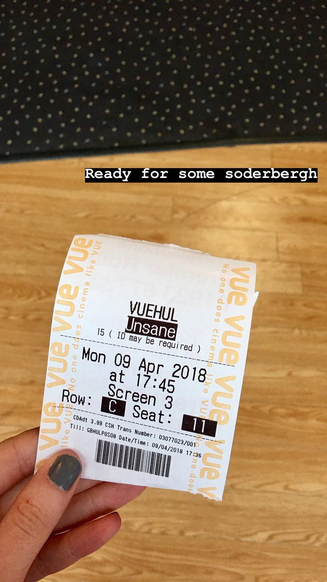 HullIndieCinema's tweet image. On Mondays we watch #Soderbergh. Have you seen @UnsaneMovie yet?! 👏🏻