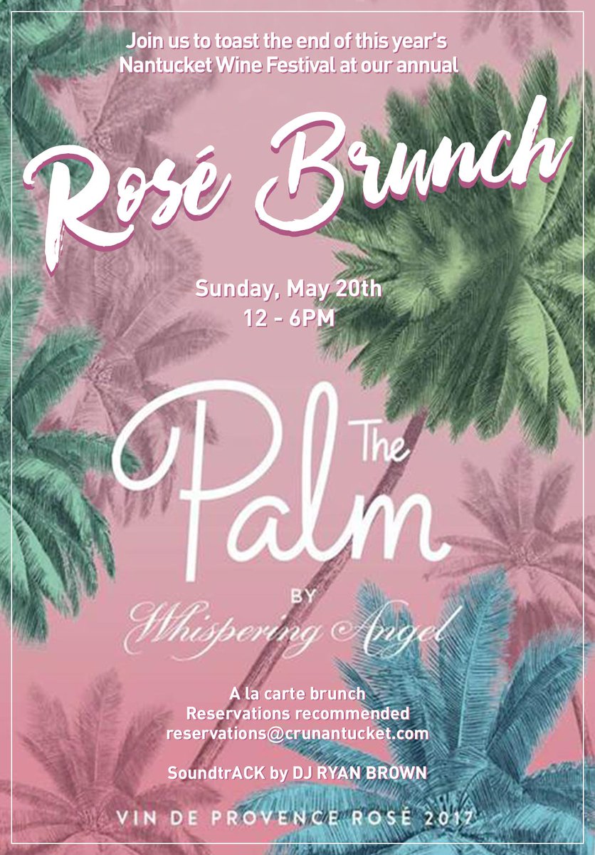 CRU Rosé Brunch! Join us for a PINK brunch like no other
​Because EVERYONE looks better through ROSÉ colored glasses! #crunantucket #rosebrunch #nantucketwinefestival goo.gl/VnZEZf