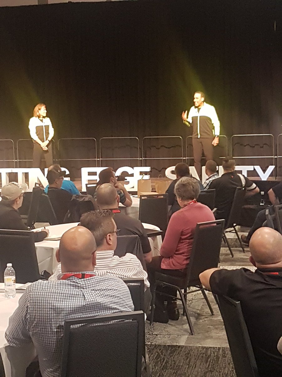 SafetyNS's tweet photo. Hal & Joanne have taken the stage! #SSNS2018 #SafetyNS https://t.co/CCp6rh1Zch