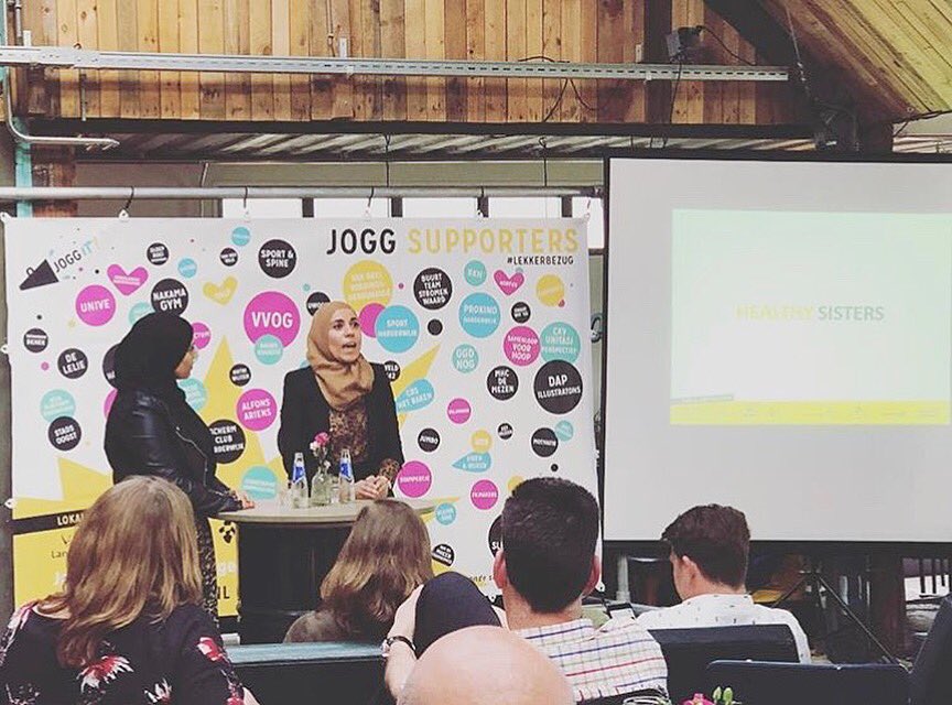Het leukste aan Healthy Sisters is dat we op zoveel mooie plekken ons verhaal mogen vertellen en al deze mensen motiveren en inspireren. 🙏🏽

 <a href="/JOGGHarderwijk/">JOGGHarderwijk</a> See You Soon 🙌🏽 

<a href="/JOGGNL/">JOGG</a> 

#joggambassadeurs