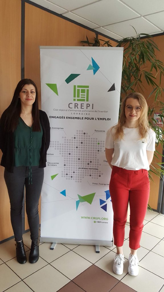 CREPILorraine's tweet photo. L’équipe du Crepi s’agrandit ! Nous souhaitons la bienvenue à Lou (à droite sur la photo) qui réalise un service civique et à Megane qui prendra ses fonctions sur la nouvelle antenne à Metz. https://t.co/hlUDgUj41K