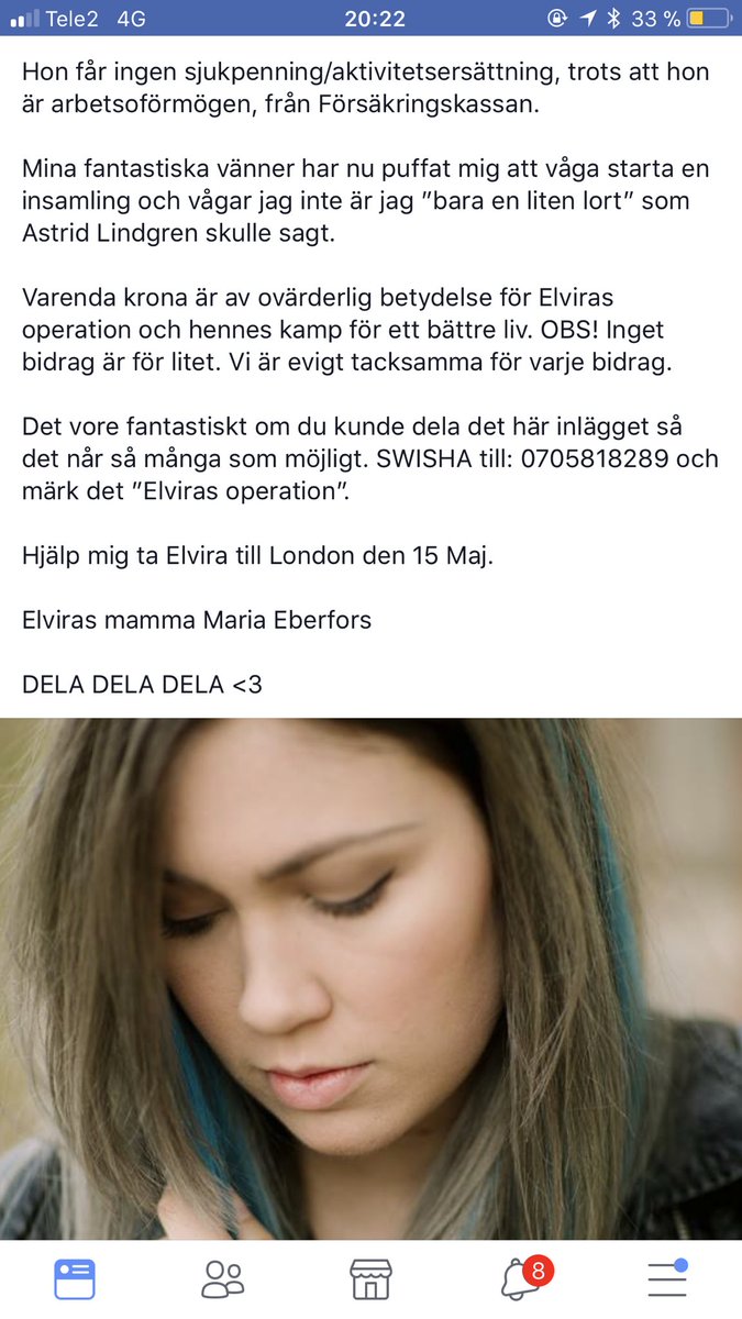 mariabrostrom's tweet photo. Hej twitter! Kan vi snälla hjälpa Marias dotter att få ett drägligt liv? Jag vet ju att vi löser 100.000:- rätt snabbt om vi vill. Visst? RT = ❤️❤️❤️ https://t.co/RU56e7o19b