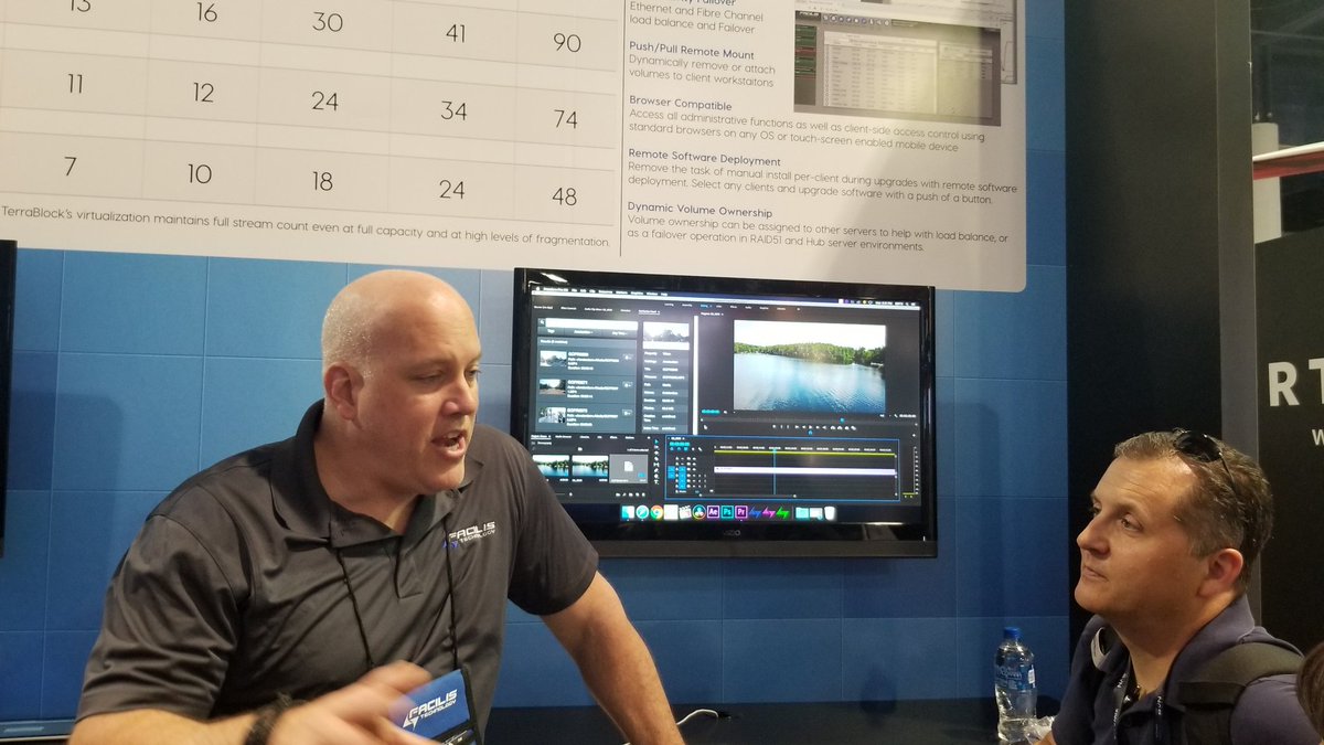 KeyCodeMedia's tweet photo. The SharedStorage Master @Facilis outlining #Terrablock #NAB2018 https://t.co/pNUyIdQuwN