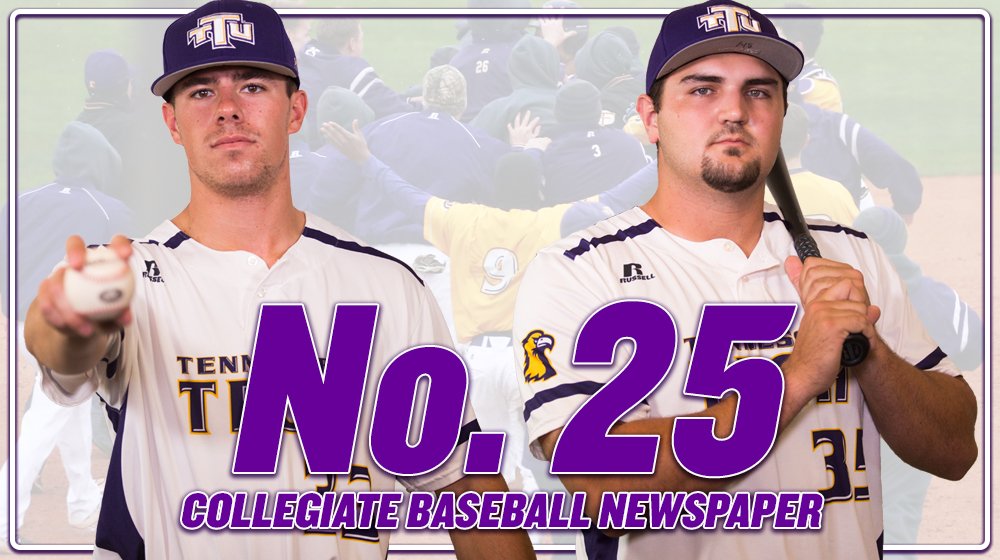 <a href="/TNTech_Baseball/">Tennessee Tech ⚾️⚾️</a> is now ranked No. 25 by <a href="/CBNewspaper/">Collegiate Baseball</a> 

This marks the team's highest ranking in program history &amp; first since being ranked No. 26 last year!

Tech owns the nation's longest winning streak of 16 games &amp; is 25-5 this season!

#WingsUp