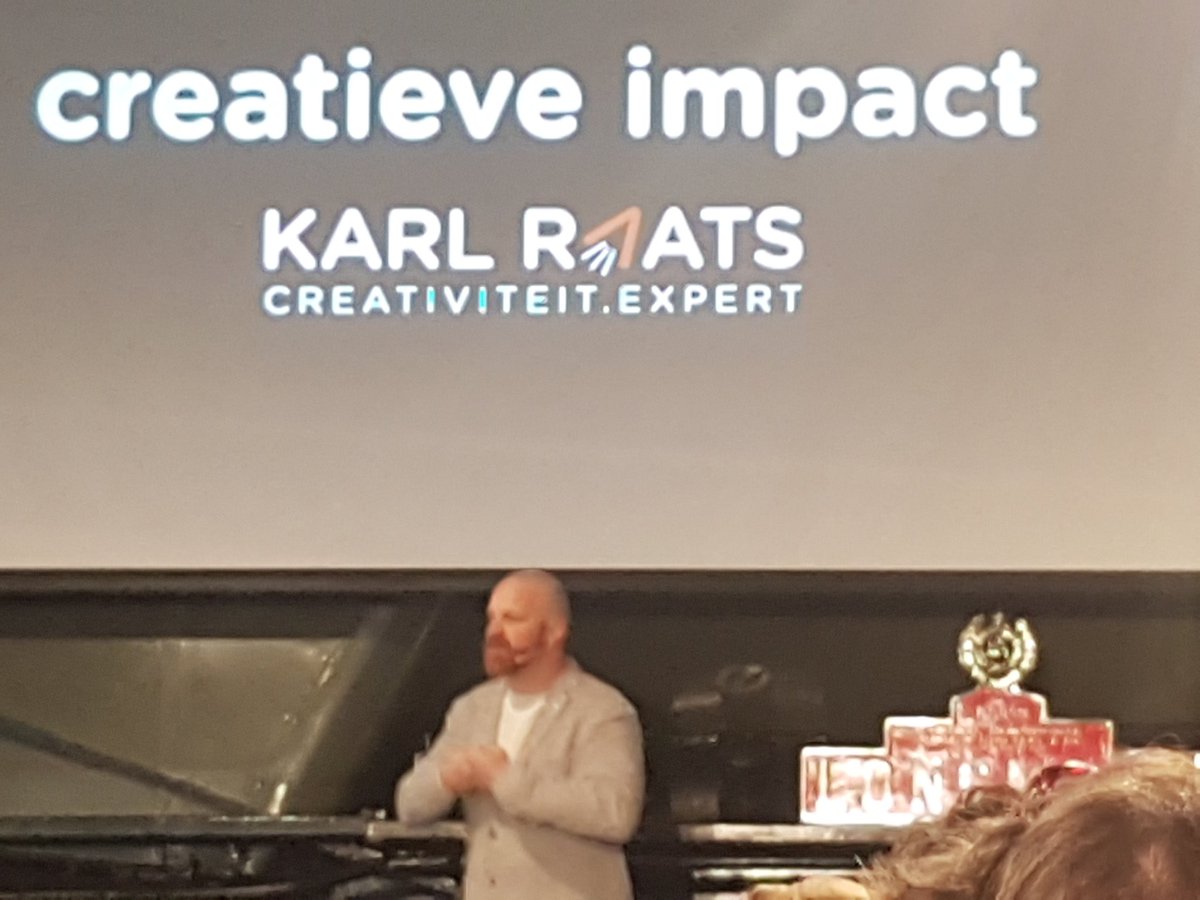 Geweldige presentatie over Creatieve impact door <a href="/KarlRaats/">Karl Raats</a> #impactcongres