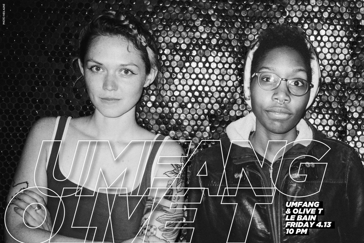 We’re on! <a href="/UMFANG/">oom</a> &amp; OLIVE T take over <a href="/LeBainNYC/">Le Bain</a> starting now til 4am!