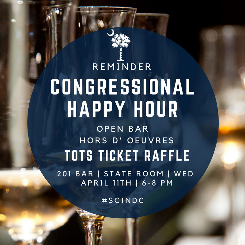 Friendly reminder to RSVP for our Congressional Happy Hour on our website → bit.ly/2xbip1g #SCinDC