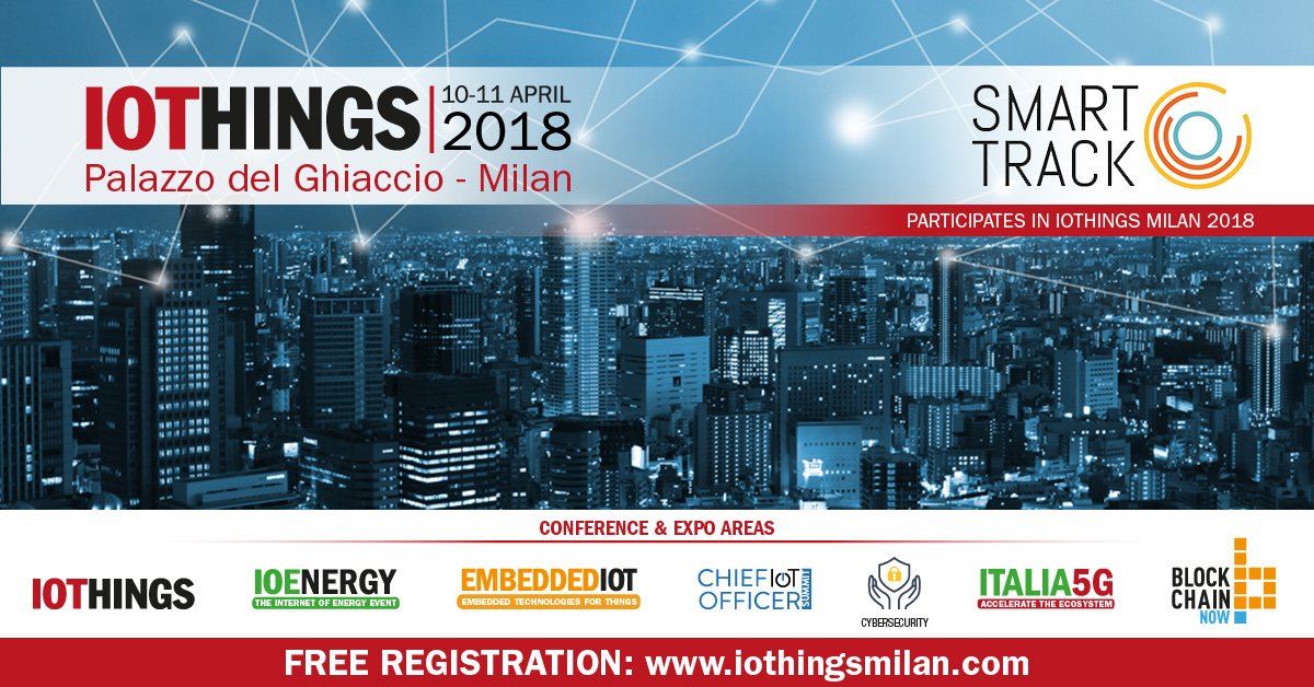 _Smart_Track_'s tweet image. Domani 10 Aprile ore 14.30 a #iotthingsmilan Palaghiaccio Milano workshop parliamo a &quot;Trasformazione digitale nella fabbrica intelligente&quot;. Allo stand 38 presentiamo la soluzione IoT per la Safety nell&apos;Industria 4.0!