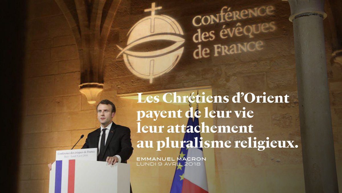 EmmanuelMacron's tweet photo. Partout où ils sont, ils sont l’emblème de la tolérance religieuse. https://t.co/Z7mDqtew6P