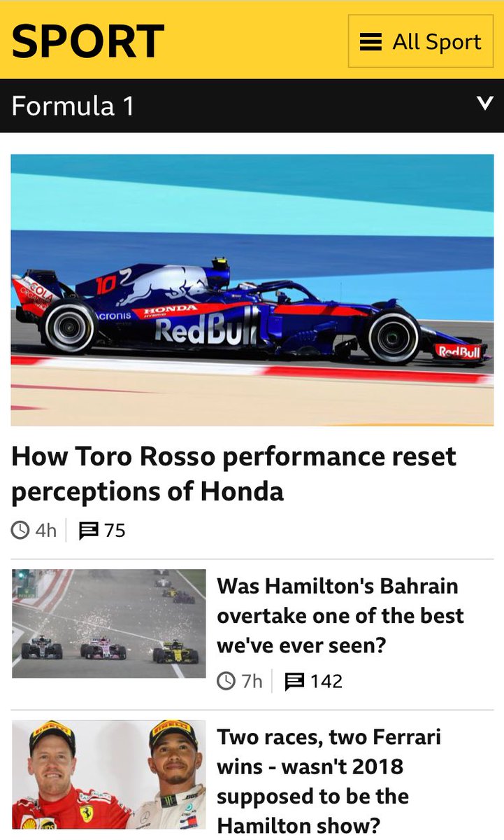 formulaone2018's tweet photo. Was Hamilton’s Bahrain overtake one of the best we’ve ever seen? Watch on your the BBC sport app if you’ve not already! #F1 #LewisHamilton #MotoGP #formulaone2018 https://t.co/j2N3hJ65wM