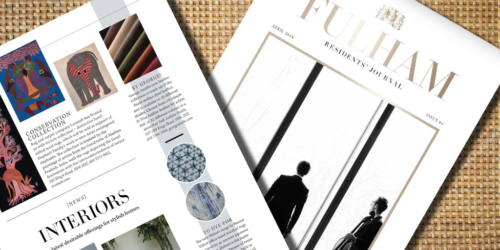 By George! Thanks to <a href="/FulhamRJ/">Fulham RJ</a> for featuring our new leather collection! Read More > bit.ly/FulhamResident…