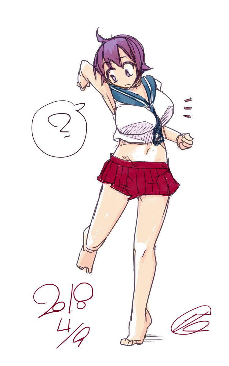 やっぱり阿賀野型じゃないか・・・
#艦これ版深夜の真剣お絵描き60分一本勝負 
 #艦これ版真剣お絵描き60分一本勝負_20180409 