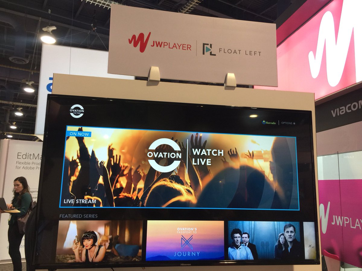 floatleft_tv's tweet photo. It’s Day 1 of the @NABShow and we are ready to go! Stop by and visit us at the @jwplayer booth #SU7114 to talk all things OTT! #FloatLeft #NABshow #Flicast #JWPlayer https://t.co/oOmSUpEcmG