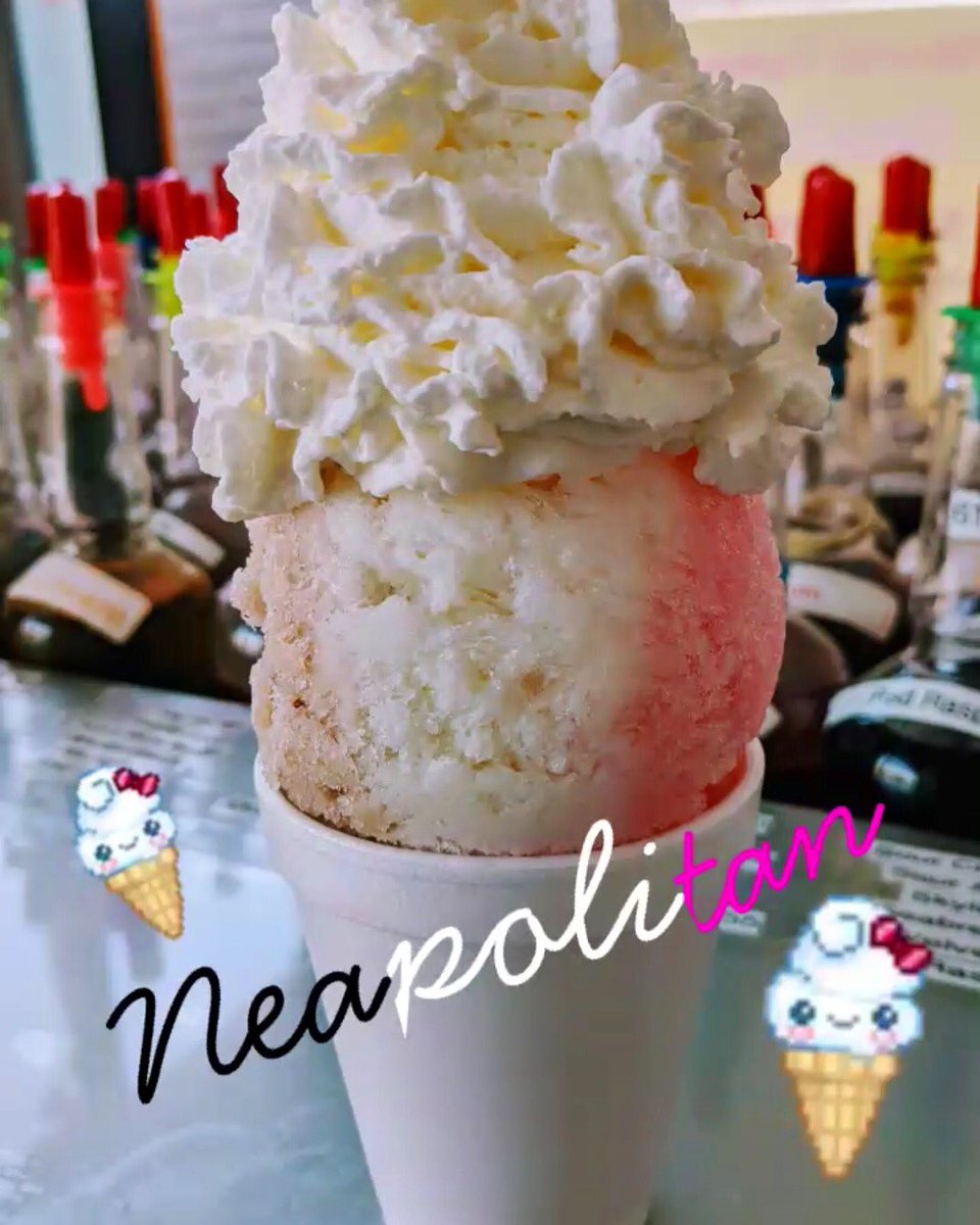 pelicansnn's tweet photo. Our new Flavor of the Week, Neopolitan!! 🍦 #pelicanssnoballs #newportnews https://t.co/B4oFtYqZ8W