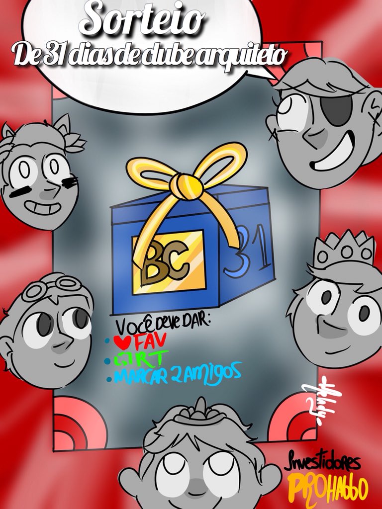 FSProHabbo's tweet image. 🛠 Sorteio de 31 dias de Clube do Arquiteto 🛠

- Dê RT e FAVORITE esse Tweet.
- Siga nosso perfil (@FSProHabbo).
- Marque 2 AMIGOS nesse Tweet.

💰 Investimento ProHabbo 💰