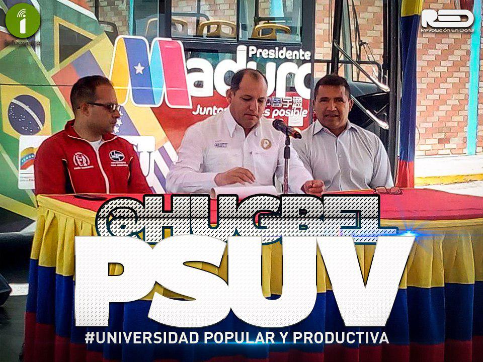 Gracias al Pdte. <a href="/NicolasMaduro/">Nicolás Maduro</a> y el min. <a href="/HugbelRoa/">HUGBEL ROA</a> se abren las oportunidades a los estudiantes universitarios para que hagan de Venezuela un mundo Digital. #UniversidadPopularYProductiva <a href="/Juancml20/">Juan Carlos Martínez</a> <a href="/adri0188/">Adrianita</a>