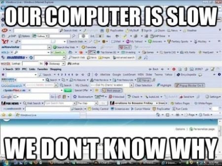 SSCFL2's tweet image. Your employees constantly complaining their computers are slow? 9/10 times it’s not hardware related. #ToolBars #SlowComputer #SolidStateConsulting #FloridaIT