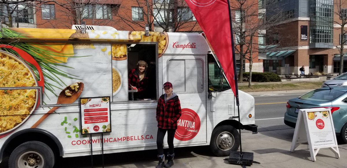 CAMPBELL’S CANTINA LOCATION ALERT: The truck will be #CookingUpGood today by <a href="/UofT/">University of Toronto</a> at 2 Sussex Ave!