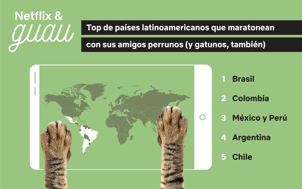 La última #encuesta de <a href="/netflix/">Netflix</a> nos demuestra que las #series tambièn son #petfriendy! El 50% de los encuestados confesó que su #mascota es la mejor compañera para maratonear y #Argentina ocupa el 4º lugar en el ranking mundial!  🐶🐱

Sorprendete con los resultados acá ⬇️