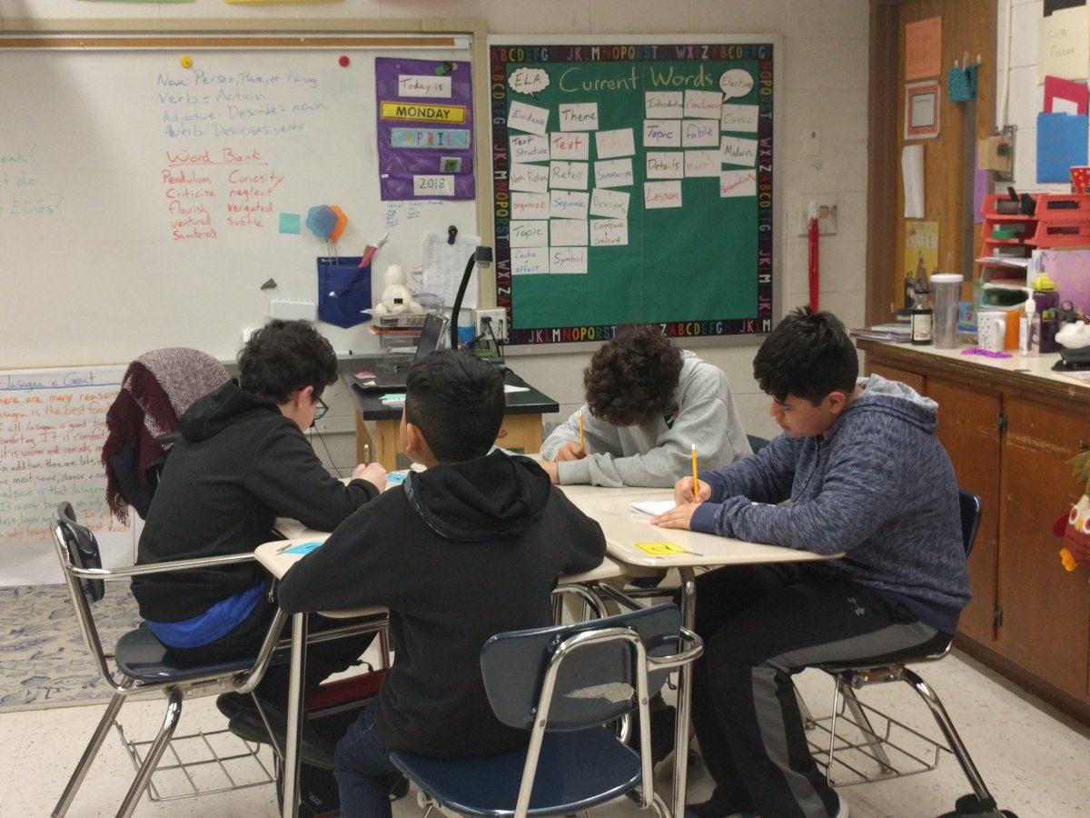 Finishing our persuasive letters after spring break. Look at those authors go!
<a href="/Carrington_DPS/">Carrington Middle School (DPS)</a> <a href="/DPSNC_O/">DurhamPublicSchools</a> 
#authorsintraining #ESL