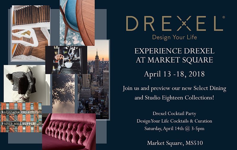 Join us at #HPMKT as we debut our Studio Eighteen collection and Select Dining program! ✨#mydrexel #drexelfurniture