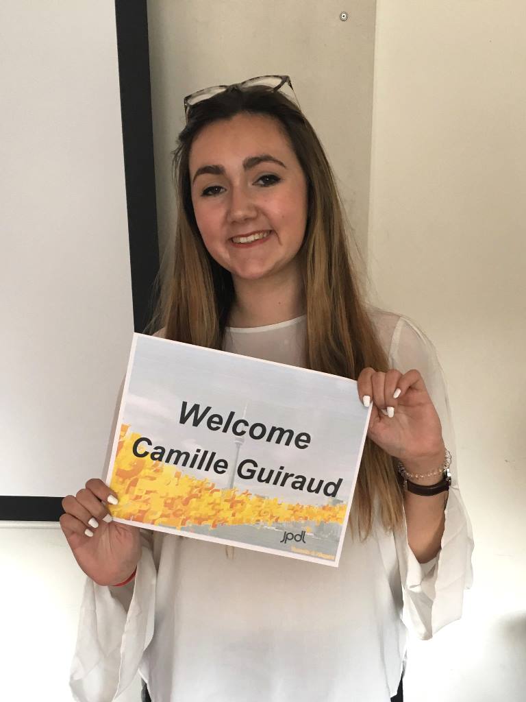 A warm welcome to our new Operations Intern, Camille, all the way from France! #JPdLFamily