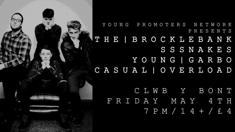 May 4th // Clwb YBont // We're supporting <a href="/TheBrocklebank/">The Brocklebank</a> with sssnakes and Young Garbo // Message us for tickets 🤘