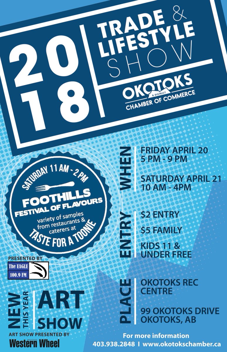 ExquisiteElec's tweet photo. Don't miss the @OkotoksChamber 2018 Trade and Lifestyle Show! Visit Gentlemen Electric on April 20-21 in the Murray Arena at the Okotoks Rec Centre. #GentlemenElectric #Okotoks https://t.co/wEKeEl8AgH