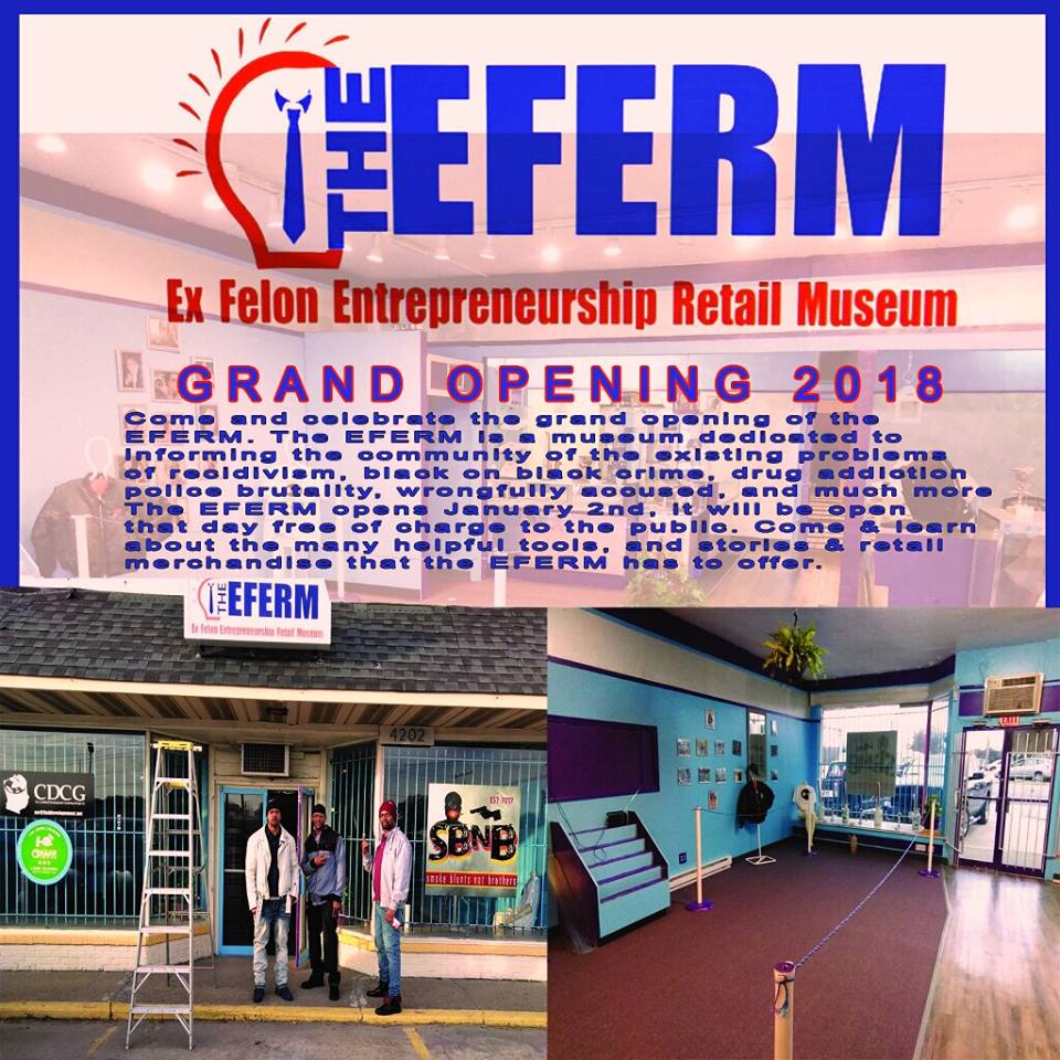 CDCG_LLC's tweet photo. @realDonaldTrump I need you to help me make the EFERM Museum which stands for the ( Ex-Felon Entrepreneurship Retail Museum ) a national recognized Museum for The Ex Felon Support. Its The 1st of its kind and I would love to have you visit and bless this museum. Thanks https://t.co/3dW11sdTln