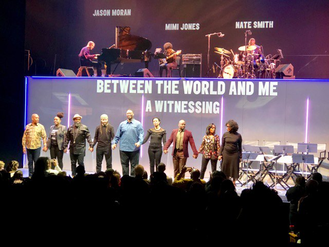 skelechiwatson's tweet photo. To say it was powerful would be an understatement. Proud to've been part of the world premiere reading of @TaNehisiCoats #BetweenTheWorldAndMe. @Kamilahf #paulettawashington #joemorton #blackthought #gregreid #ledisi #savion #michellewilson #bamuthi @ApolloTheater @kennedycenter https://t.co/fGrR05SCq0