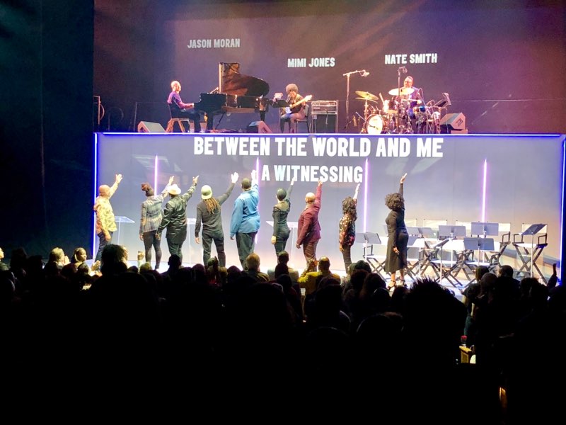 skelechiwatson's tweet photo. To say it was powerful would be an understatement. Proud to've been part of the world premiere reading of @TaNehisiCoats #BetweenTheWorldAndMe. @Kamilahf #paulettawashington #joemorton #blackthought #gregreid #ledisi #savion #michellewilson #bamuthi @ApolloTheater @kennedycenter https://t.co/fGrR05SCq0