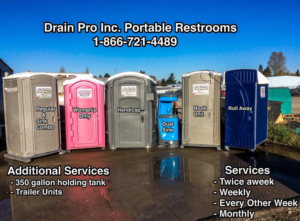 DrainProInc's tweet image. With the warm weather approaching, BBQ's to be had and events being scheduled, take a look at our portable restrooms! We take great pride in the cleanliness of our restrooms by setting our standards high. #wehavepink #keepemclean