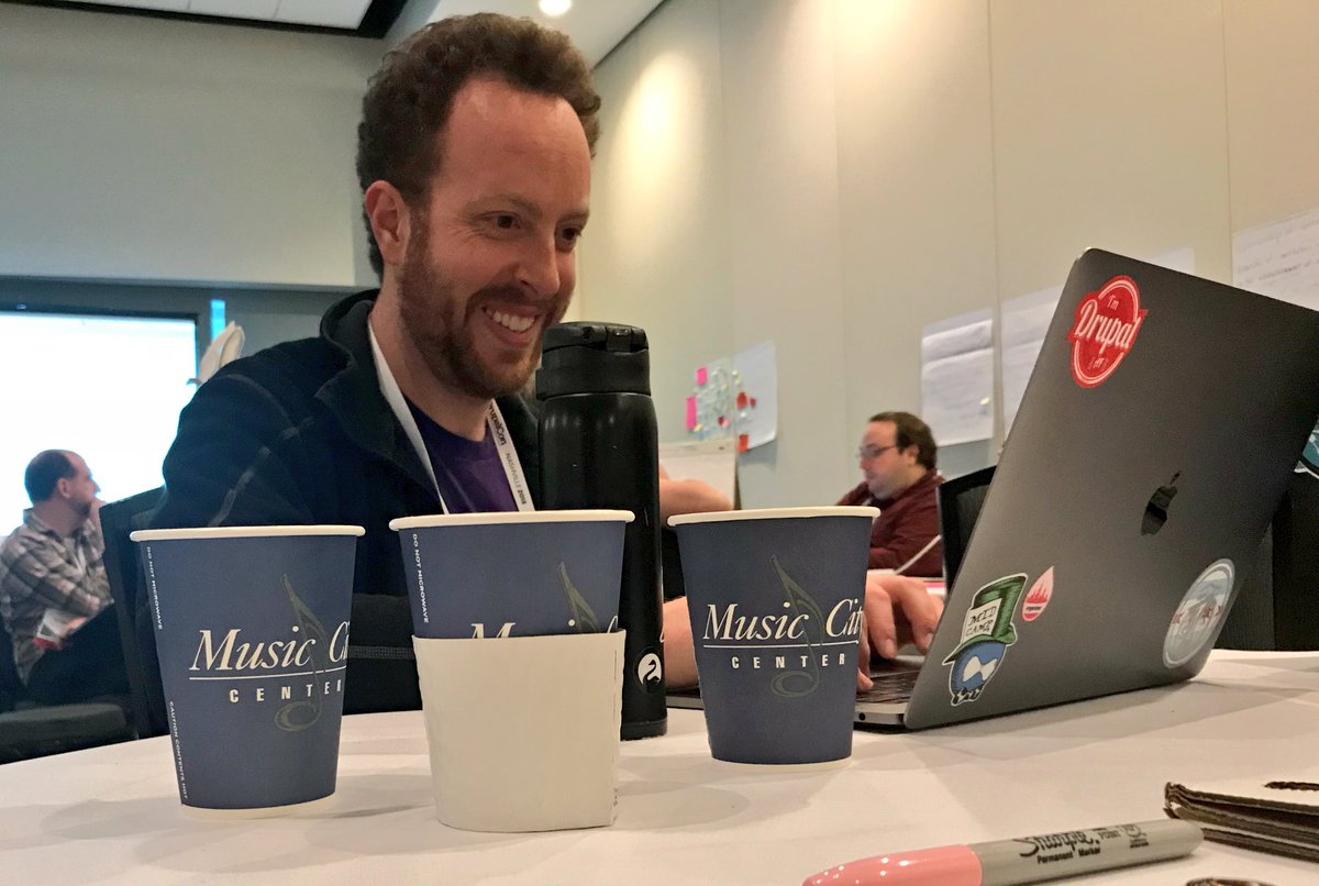 jprasmussen's tweet photo. Powered by #drupal or powered by coffee? @DrupalConNA https://t.co/8ZI2NoWuT6