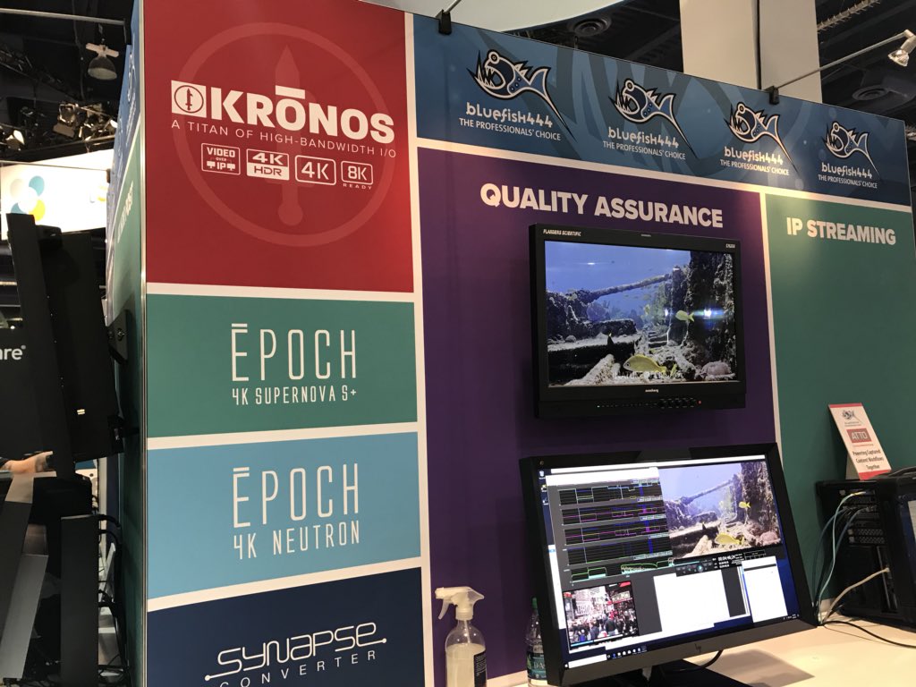Bluefish444's tweet photo. We’ve got our good friends from @DrasticTech on our @NABShow 2018 stand SL9021 with their #videoqc and #4kScope #NABShow https://t.co/5xtJCPw6Qp