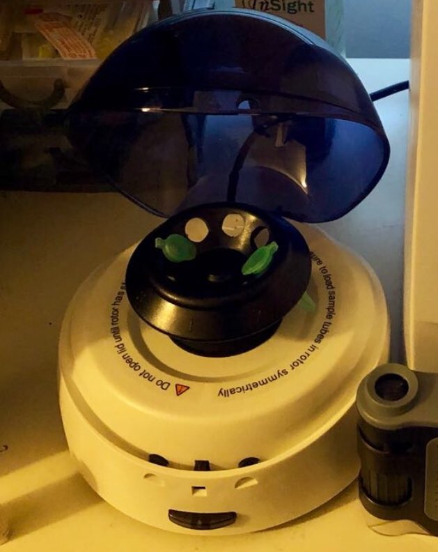 streetvetuk's tweet photo. An amazing gift from a mother of a Vet student. A centrifuge!! For preparing blood &amp; urine samples. Thank you so much #centrifuge #techystuff #thanks https://t.co/qDmGif2i2X