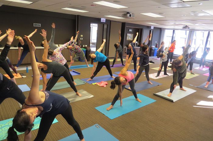 ISBAlawyer's tweet photo. #ISBAYLD gave new meaning to "bend... and snap!" on at Saturday's first-ever yoga and brunch event. Thanks to everyone who came! Event photos are now available online. https://t.co/ExZ8HYAj2S https://t.co/XrIr4hg3Lu