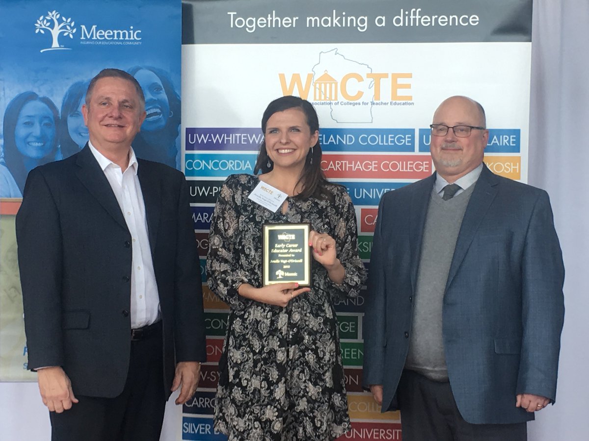 Inspired by <a href="/CarrollUEduDept/">CarrollU Edu Dept</a> Early Career Educator, Jenelle Vogt-O'Driscoll, recognized by the Wisconsin Association of Colleges for Teacher Education! Join us at Carroll on April 18th to celebrate Promising Pioneers and Early Career Educators and Leaders!