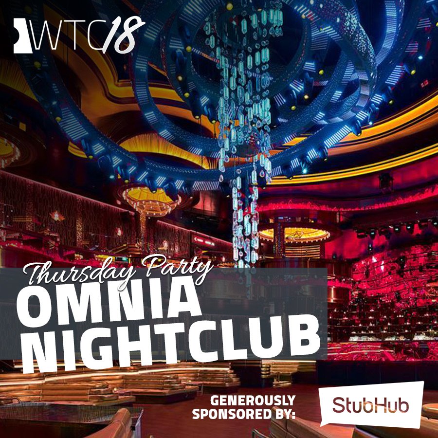 WorldTicketConf's tweet photo. Join Your Fellow Brokers @ Omnia Nightclub on Thursday during WTC18! https://t.co/04nffzKr3T